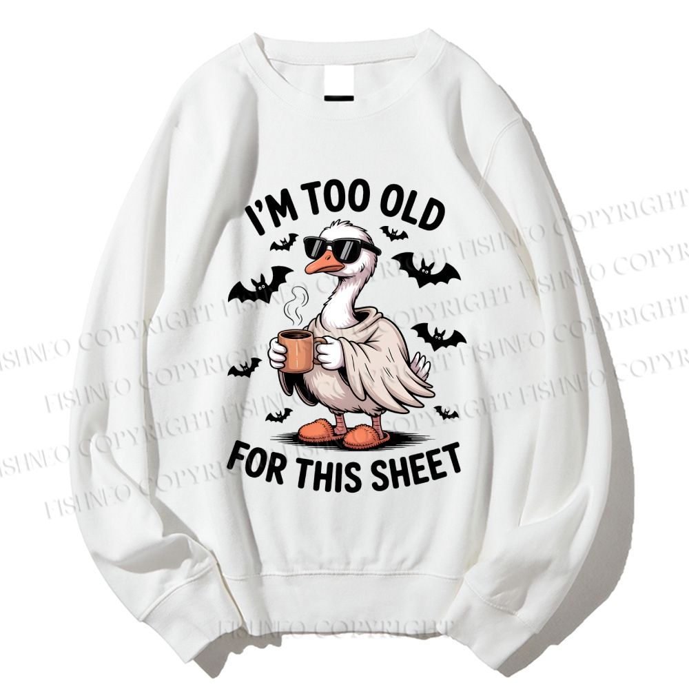 Unisex Halloween Goose Printed Sweatshirt