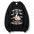 Unisex Halloween Goose Printed Sweatshirt