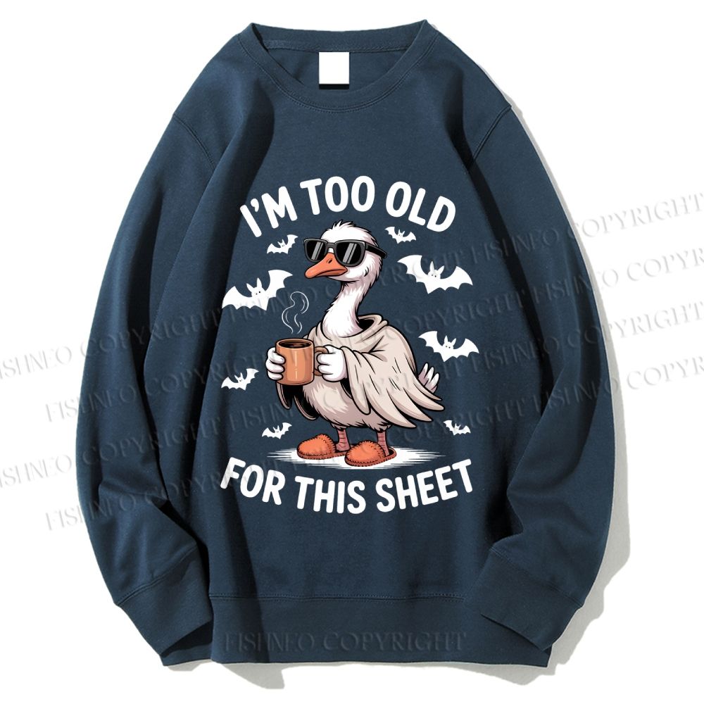 Unisex Halloween Goose Printed Sweatshirt