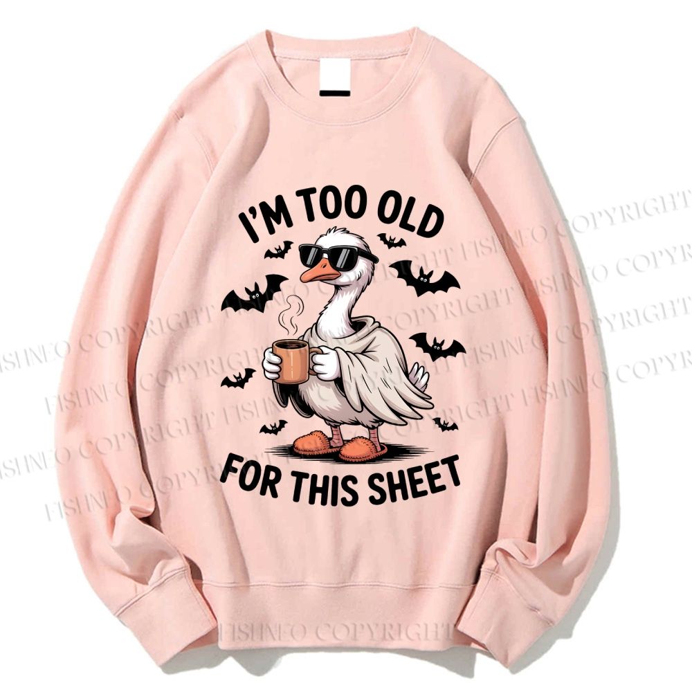Unisex Halloween Goose Printed Sweatshirt
