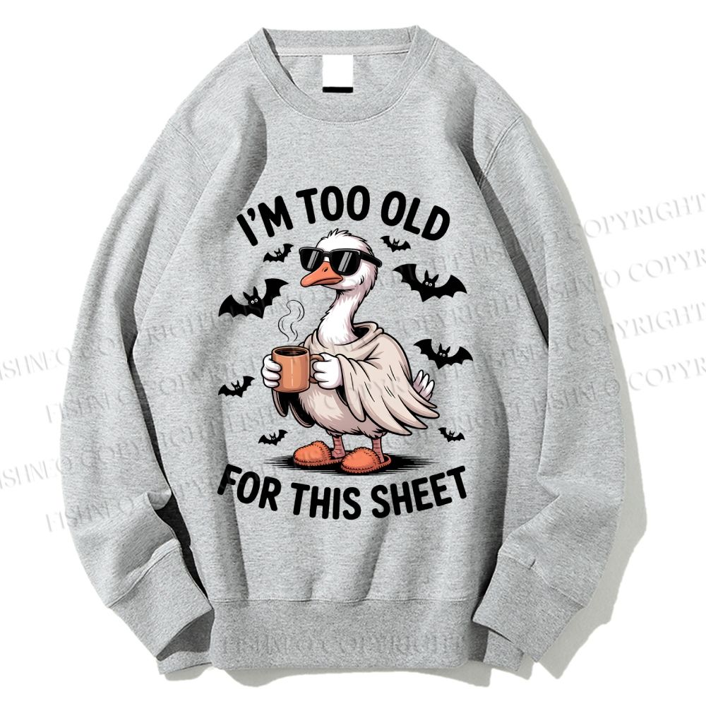 Unisex Halloween Goose Printed Sweatshirt