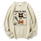 Unisex Halloween Goose Printed Sweatshirt