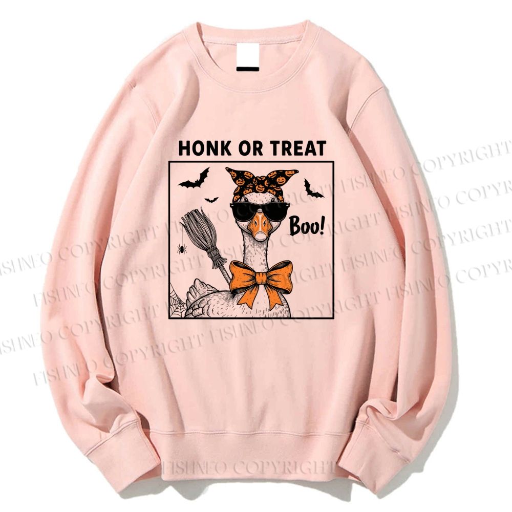 Unisex Halloween Goose Printed Sweatshirt