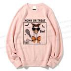 Unisex Halloween Goose Printed Sweatshirt