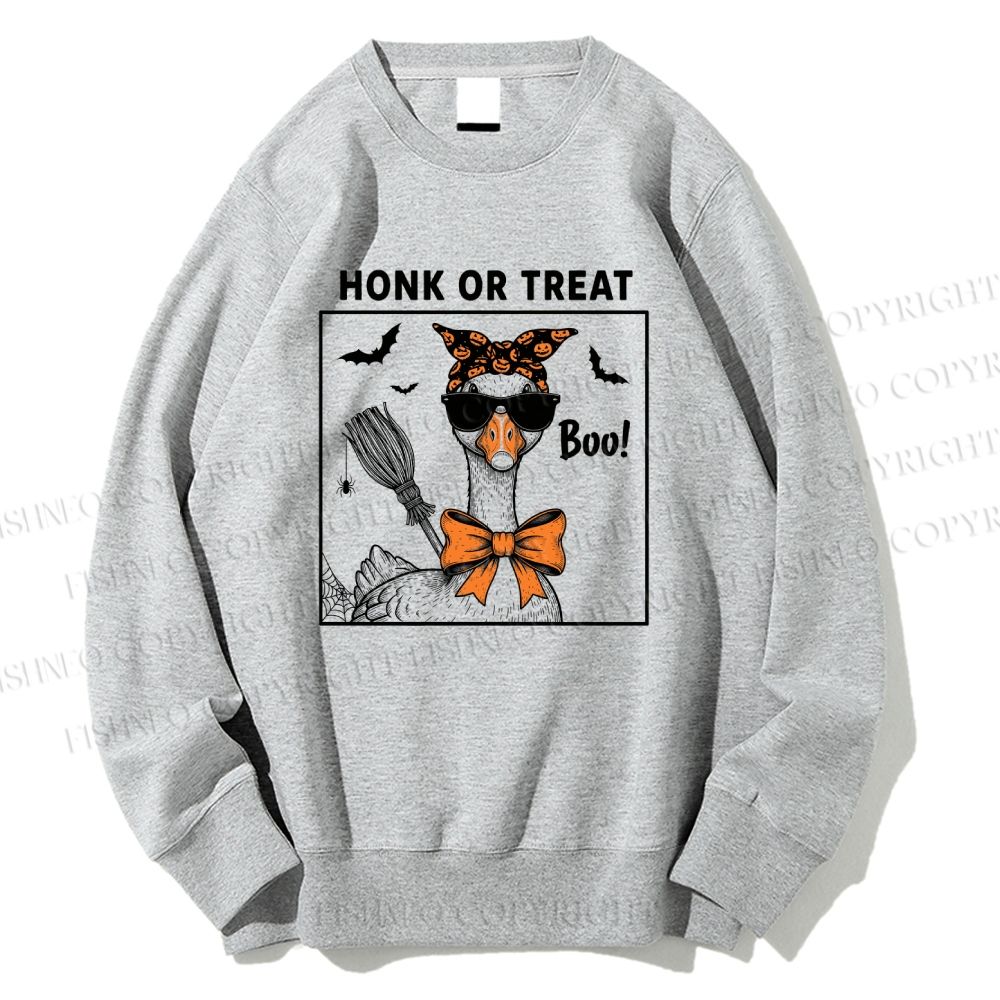 Unisex Halloween Goose Printed Sweatshirt