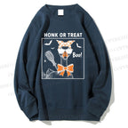 Unisex Halloween Goose Printed Sweatshirt
