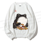 Unisex Sushi Frog Printed Sweatshirt
