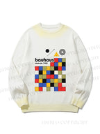 Unisex Bauhaus Colored Squares Gradient Casual sweater