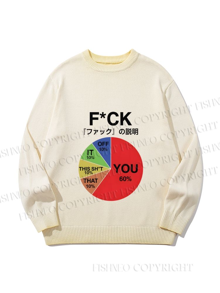 Unisex Proportion Of Main Word Combination Gradient Casual sweater