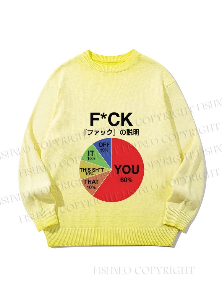 Unisex Proportion Of Main Word Combination Gradient Casual sweater