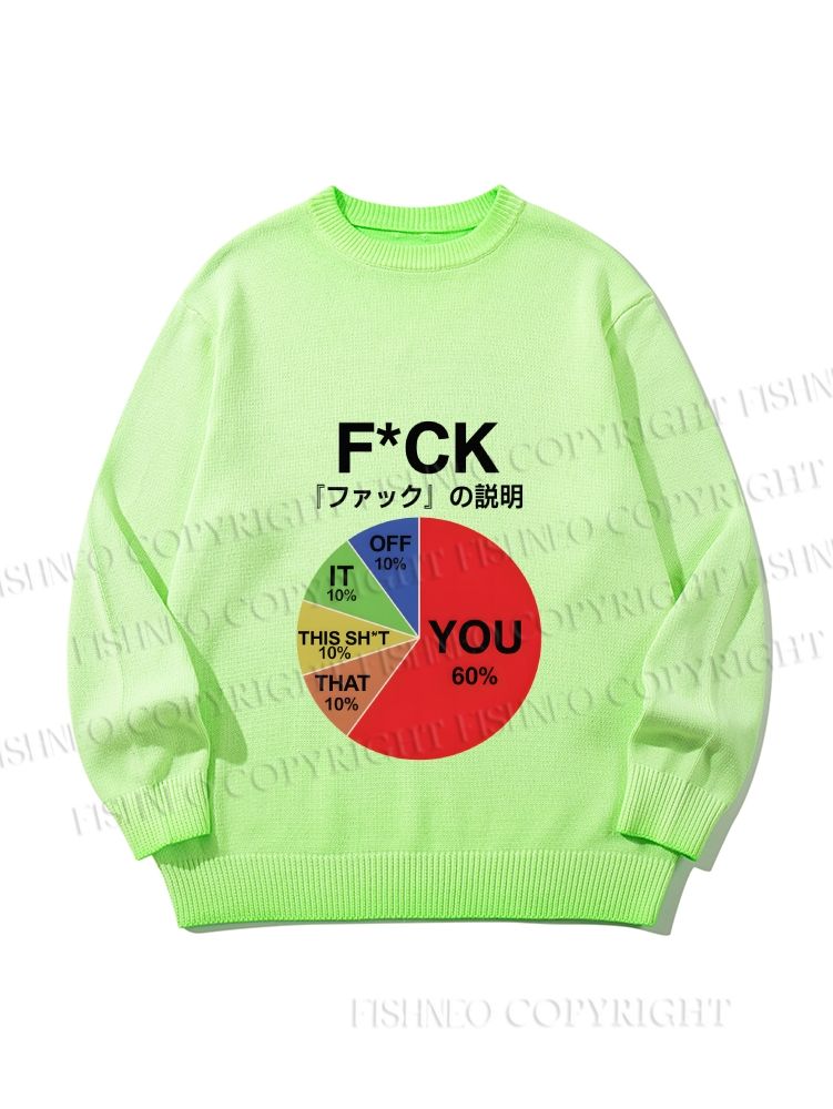 Unisex Proportion Of Main Word Combination Gradient Casual sweater