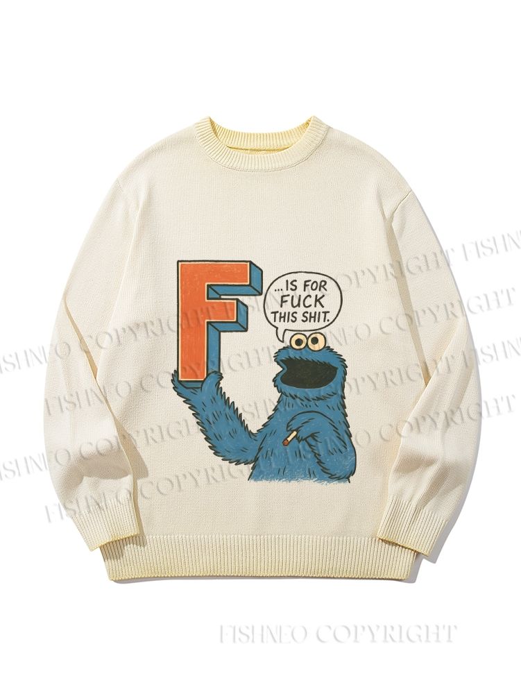 Unisex F Is For Fuck Gradient Casual sweater