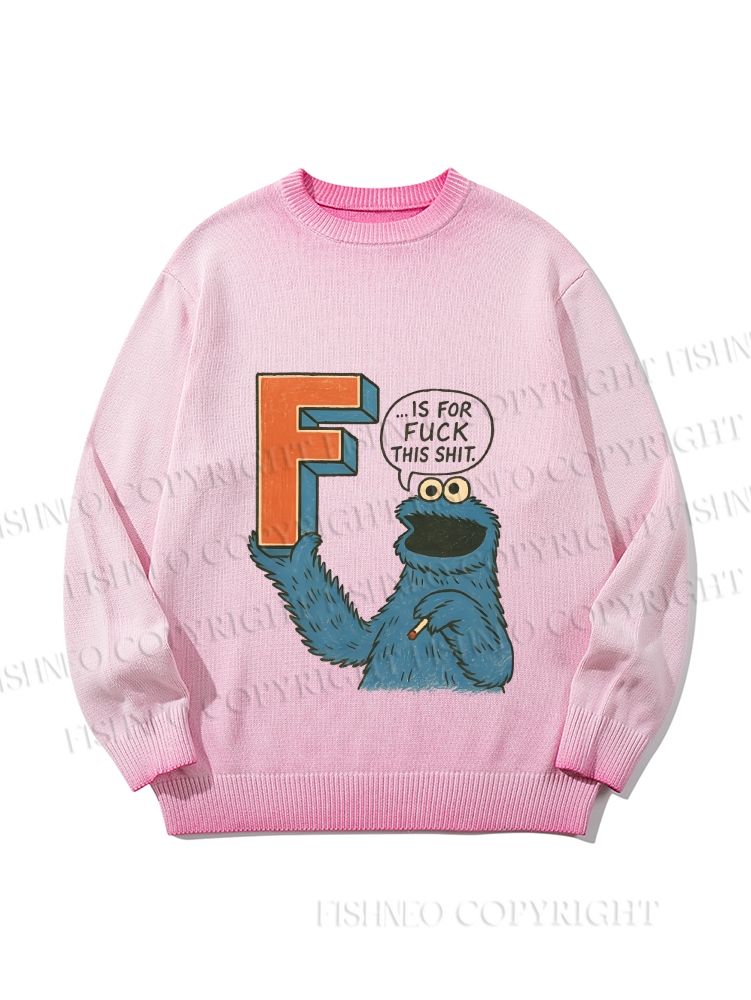 Unisex F Is For Fuck Gradient Casual sweater
