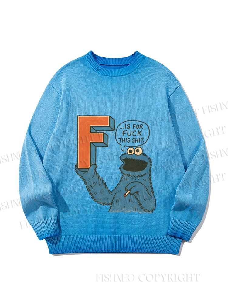 Unisex F Is For Fuck Gradient Casual sweater