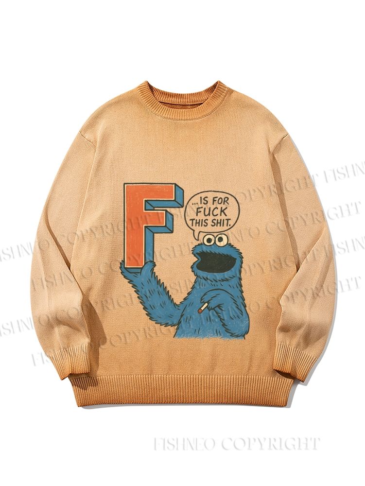 Unisex F Is For Fuck Gradient Casual sweater