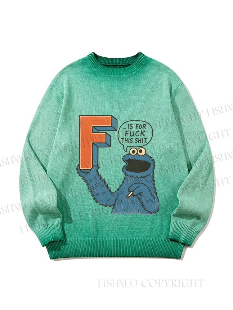 Unisex F Is For Fuck Gradient Casual sweater