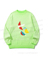 Unisex Bauhaus Bird Gradient Casual sweater
