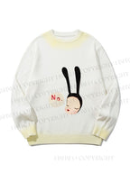 Unisex Yoshitomo Nara Gradient Casual sweater