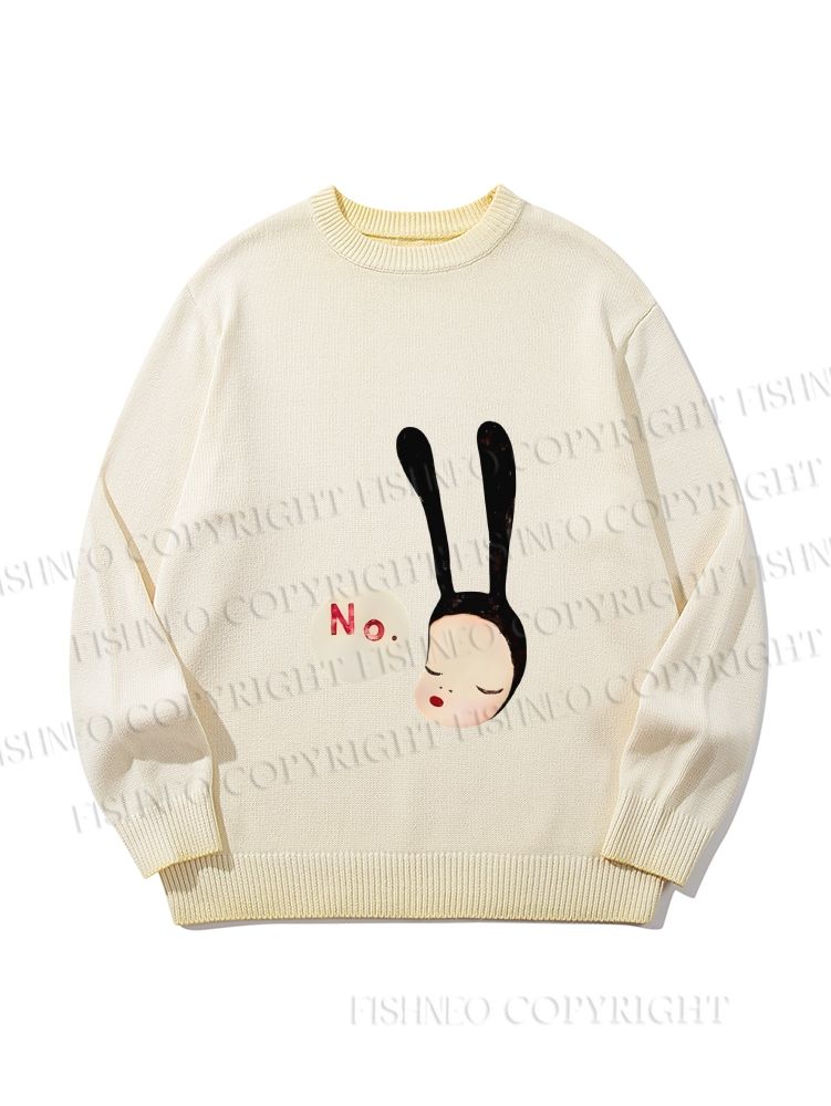 Unisex Yoshitomo Nara Gradient Casual sweater