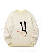Unisex Yoshitomo Nara Gradient Casual sweater