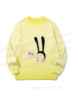 Unisex Yoshitomo Nara Gradient Casual sweater