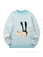 Unisex Yoshitomo Nara Gradient Casual sweater