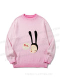 Unisex Yoshitomo Nara Gradient Casual sweater