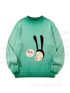 Unisex Yoshitomo Nara Gradient Casual sweater