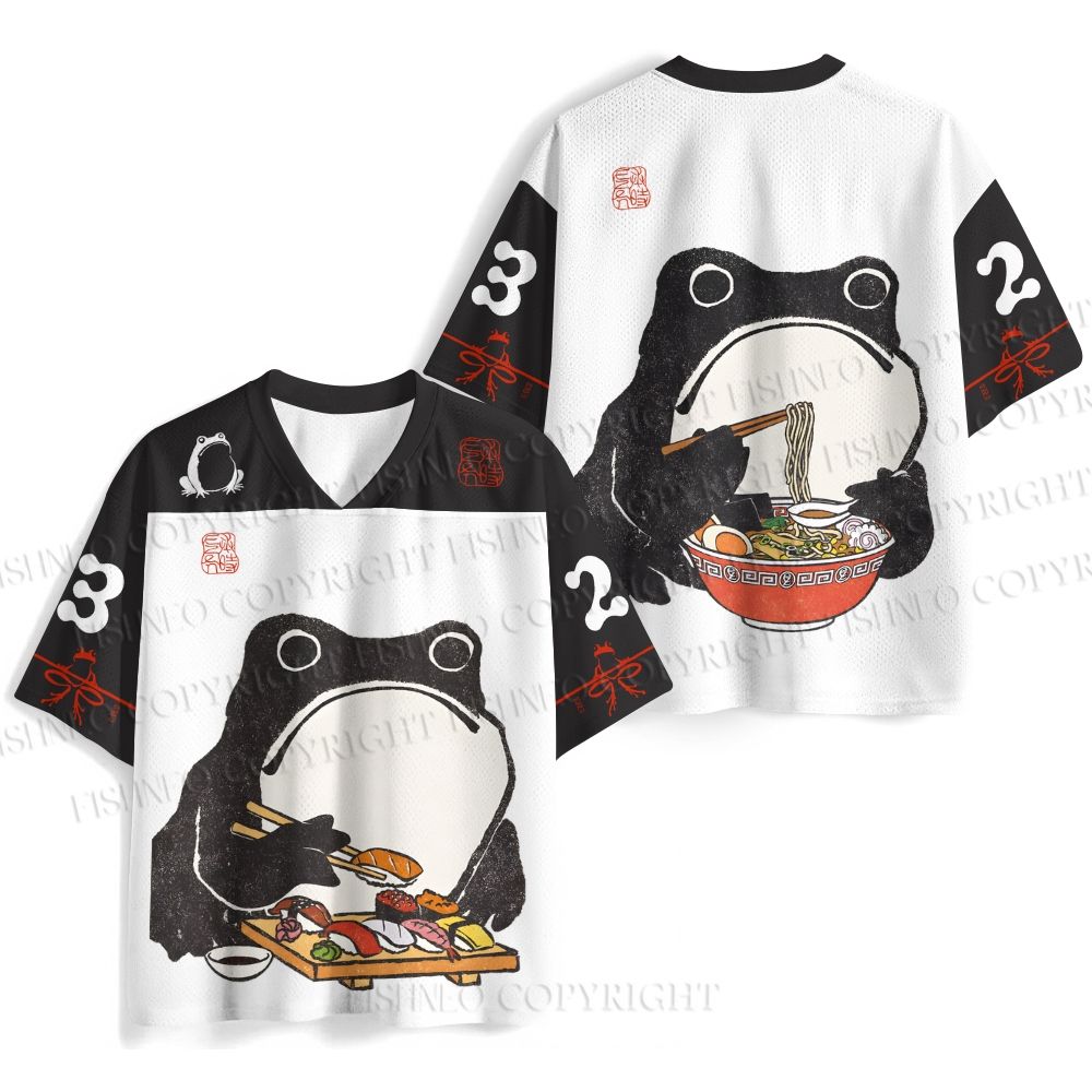Sushi Frog Printed Jersey Shirts