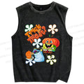 Unisex Spongebob Halloween Printed Washed Tank Top