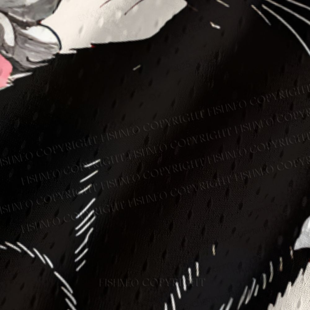 Vintage Black Cat on Sakura Tree Jersey Tank
