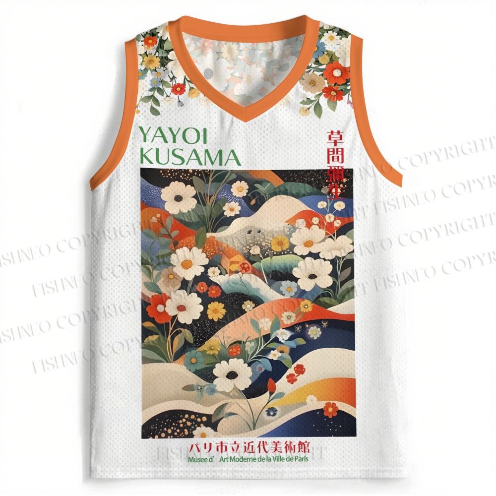 Japanese Art Flower Yayoi Kusama Jersey Tank