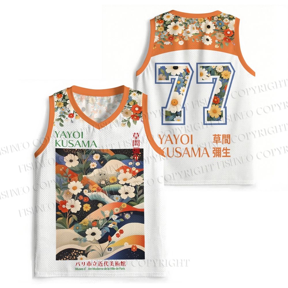 Japanese Art Flower Yayoi Kusama Jersey Tank