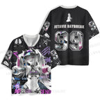 Cyberpunk Girl With Horns Jersey Shirts