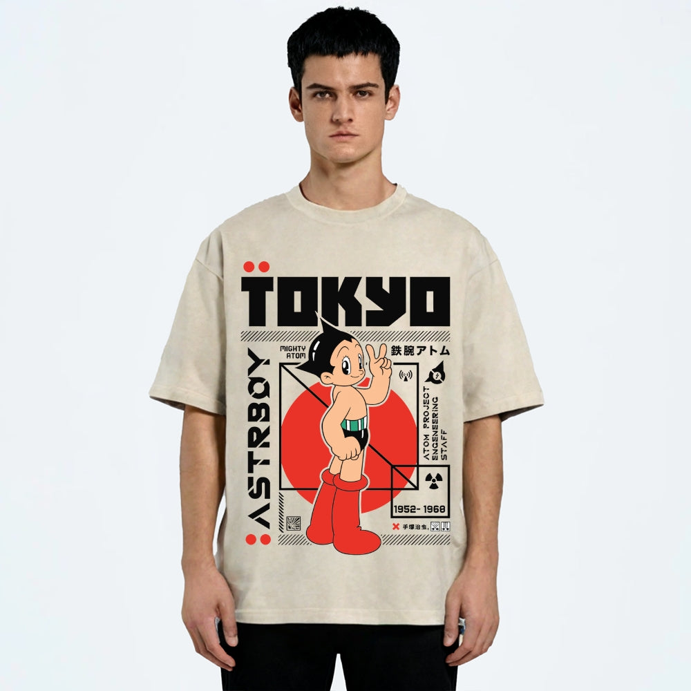 Astro Boy Vintage Wash Japanese Design T-Shirt