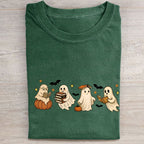 Ghost Reading Book Folded Washed T-shirt