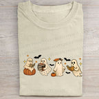 Ghost Reading Book Folded Washed T-shirt