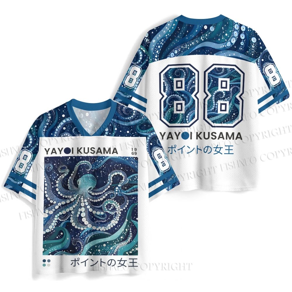 Yayoi Kusama Octopus Jersey Shirts