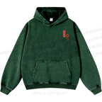 Unisex Casual Riding Bicycle Samurai Cat Printed Double-sided Washed Hoodie