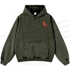 Unisex Casual Riding Bicycle Samurai Cat Printed Double-sided Washed Hoodie