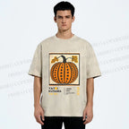 Unisex Yayoi Kusama Halloween Pumpkin Printed Washed Tee