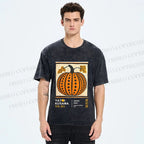 Unisex Yayoi Kusama Halloween Pumpkin Printed Washed Tee