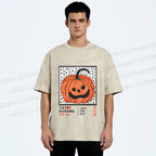Unisex Yayoi Kusama Halloween Pumpkin Printed Washed Tee