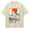 Unisex Yayoi Kusama Landscape Printed Washed Tee