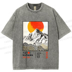 Unisex Yayoi Kusama Landscape Printed Washed Tee