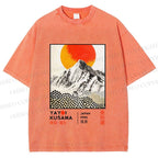 Unisex Yayoi Kusama Landscape Printed Washed Tee