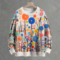 Yayoi Kusama Polka-Dot Forest Crew Neck Sweater