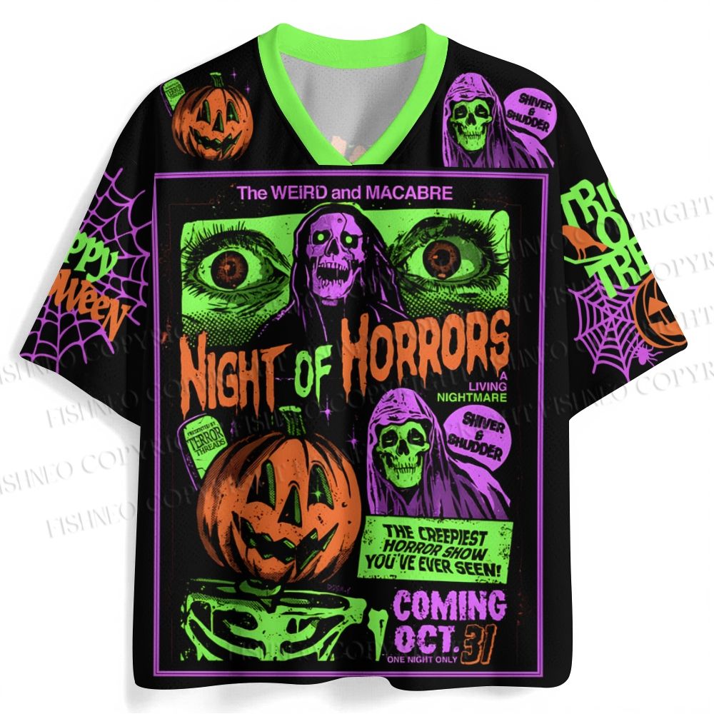 Halloween Night of Horrors Jersey Shirts