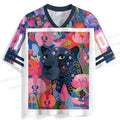 Black Panther in Flowers Jersey Shirts