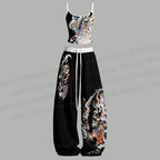 A Wild Roar Top & Elasticated Trousers Two-Piece Set